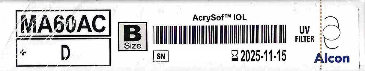 Купити Багатокомпонентна інтраокулярна лінза MA60AC AcrySof® Україна