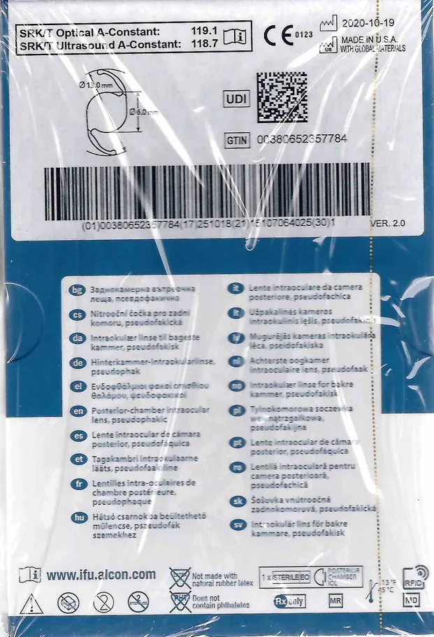 Купити Однокомпонентна трифокальна інтраокулярна лінза TFNT00 AcrySof® PanOptix (для корекції пресбіопії) Україна