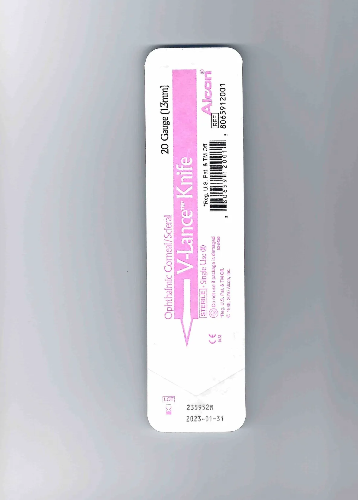 Купити Ніж V-спис 1.3 мм V-Lance Knife (Corneal/Scleral), офтальмологічний стерильний Україна